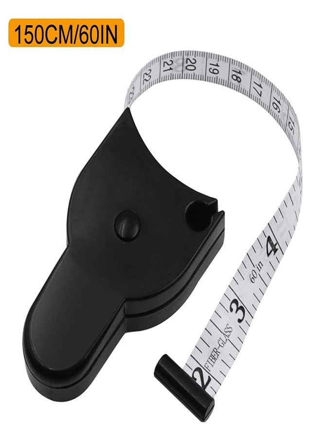 DS Enterprise Automatic Telescopic Tape Measure, Portable 60inch with Lock Pin and Push Button Retract Self Tightening for Body Waist Hip Bust Arms Measuring Ruler Accurate Sewing Tape (1) - Image 5